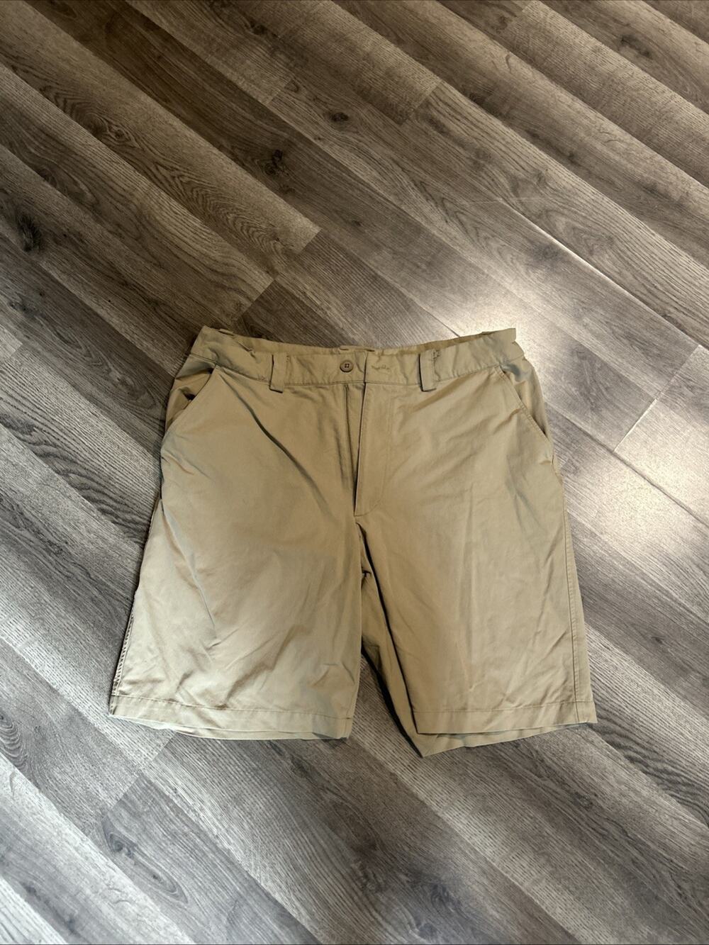 Under Armour Golf Shorts Mens 36 Khaki Tan Performance Lightweight Polyester